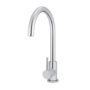 Meir Kitchen Taps Meir Round Gooseneck Kitchen Mixer | Chrome