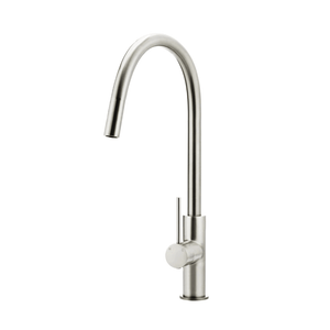 Meir Kitchen Tap Meir Round Piccola Pull Out Kitchen Mixer | Brushed Nickel