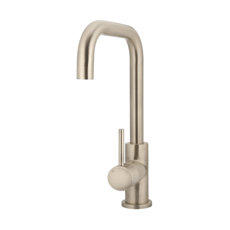 Meir Kitchen Tap Meir Round Traditional Kitchen Mixer | Champagne