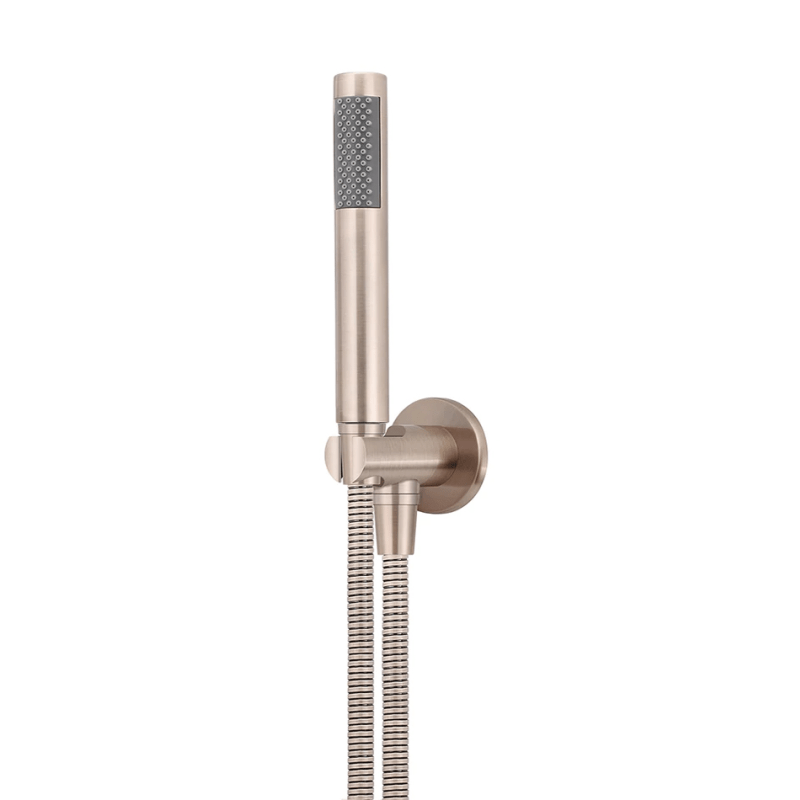 Meir Bathroom tapware Meir Round Single Function Hand Shower on Fixed Bracket | Champagne