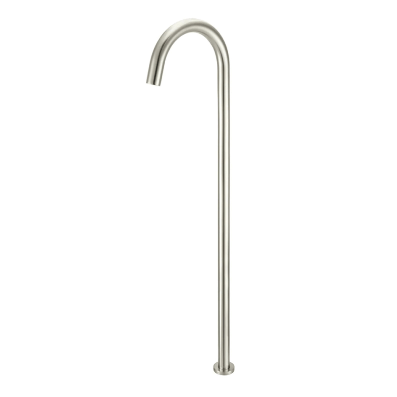Meir Freestanding Bath Fillers Meir Round Freestanding Bath Filler | Brushed Nickel