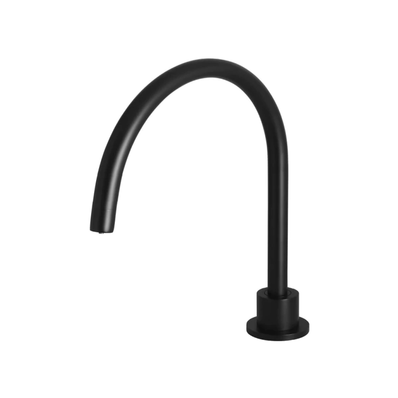 Meir Spouts Meir Round High-Rise Swivel Hob Spout | Matte Black