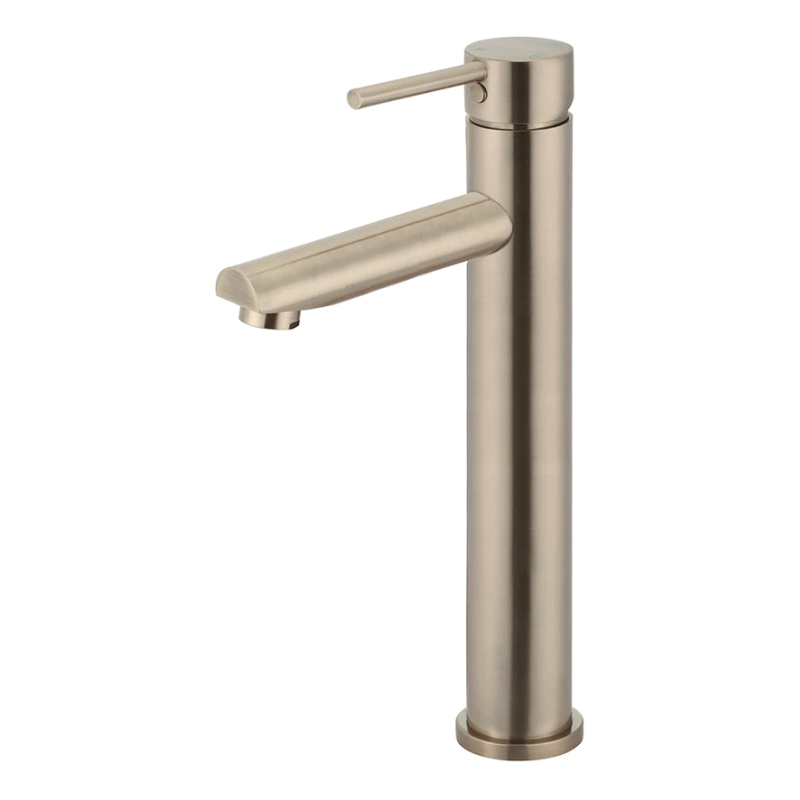 Meir Basin Taps Meir Round Tall Basin Mixer | Champagne