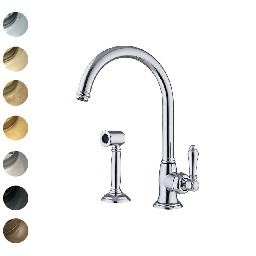 Plumbline Kitchen Tap Nicolazzi Regal Classic Kitchen Mixer with Rinse Spray