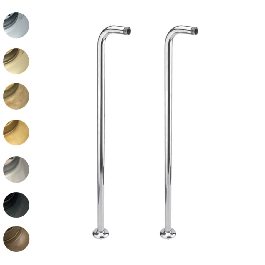 Plumbline Bath Taps Nicolazzi Regal Floor Mount Leg Set for Bath/Shower Mixer