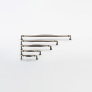Iver Handles Iver Sarlat Cabinet Pull with Backplate | Distressed Nickel | 450mm