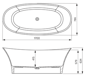 Newtech Bath Newtech Washington Freestanding Bath