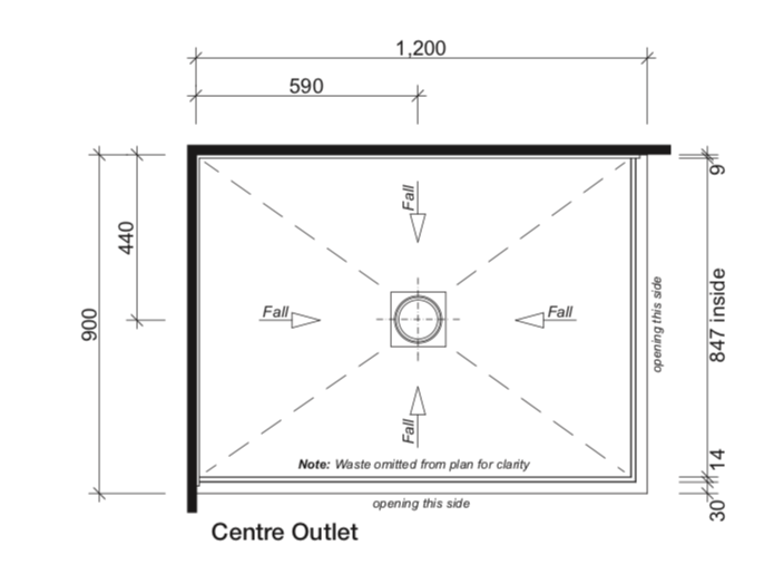 Atlantis Showers Atlantis Quub Bravo (Left-Hand) 2-Walled Shower | 1200 x 900mm