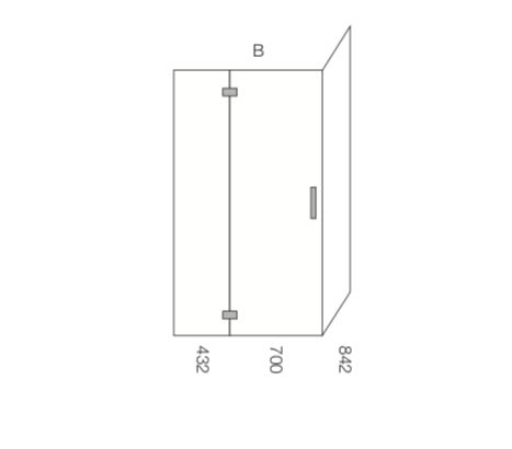 Atlantis Showers Atlantis Quub Bravo (Left-Hand) 2-Walled Shower | 1200 x 900mm