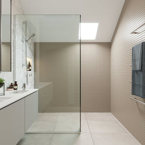 Crest Shower Doors & Enclosures Crest Sereno Walk In Glass Shower Screen