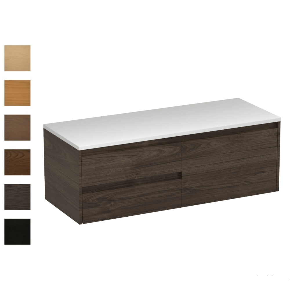 Progetto Vanity Stanza Opaco 1200 3 Drawer Right Vanity