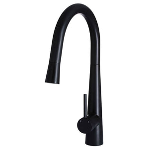 Meir Kitchen Tap Meir Round Kitchen Mixer with Pull Out Spout | Matte Black