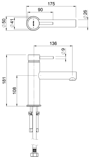 Methven Basin Taps Methven Tūroa Basin Mixer | Stainless Steel