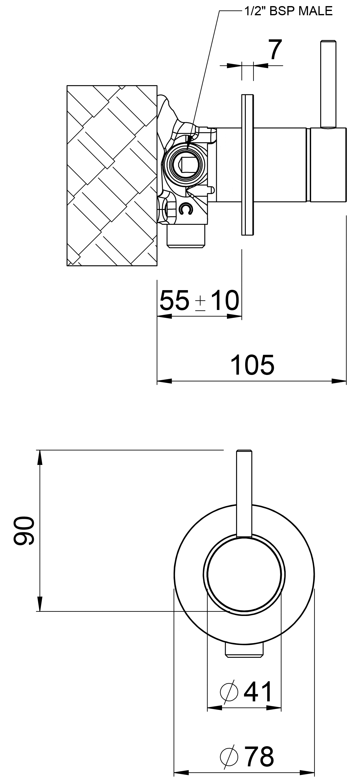 Methven Diverter Methven Tūroa Shower Diverter | Brushed Gold