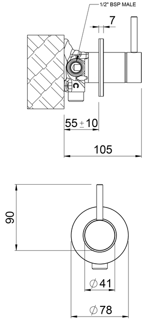 Methven Diverter Methven Tūroa Shower Diverter | Brushed Gold