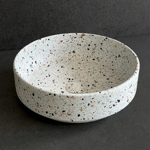 Rose & Stone Rose & Stone | White Terrazzo Basin