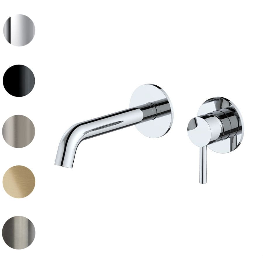 Plumbline Basin Taps Tube Wall Mount Mixer