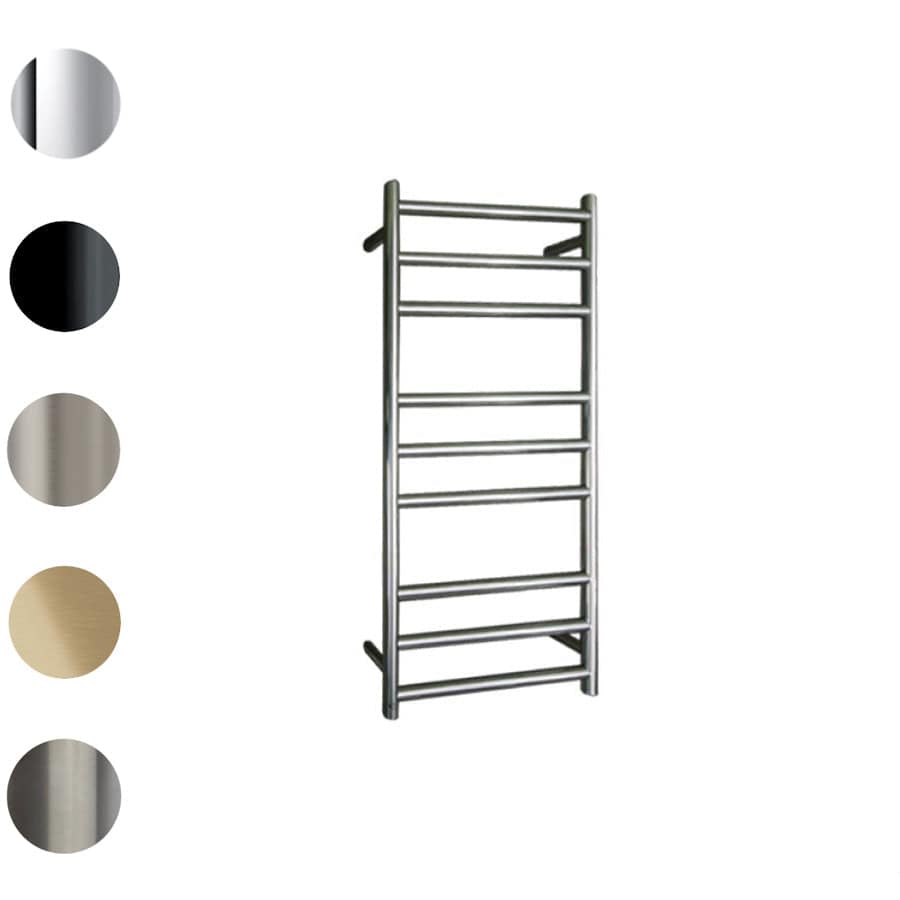 Plumbline Heated Towel Rail Tube 9 Bar Heated Towel Ladder | 900 x 500mm