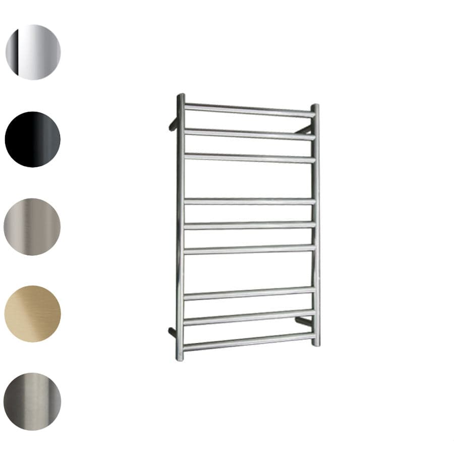 Plumbline Heated Towel Rail Tube 9 Bar Heated Towel Ladder | 900 x 650mm