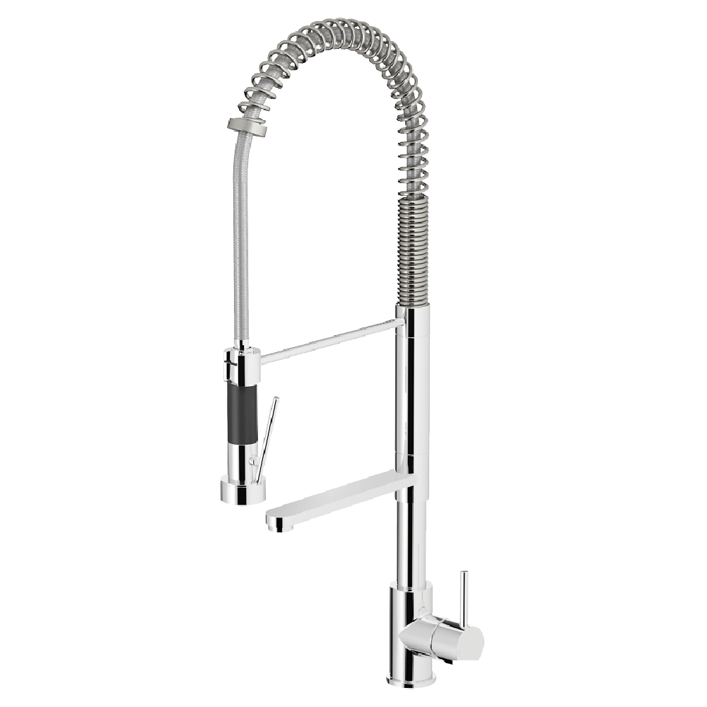 Plumbline Kitchen Tap Buddy Dual Spout Flexi Kitchen Mixer | Chrome