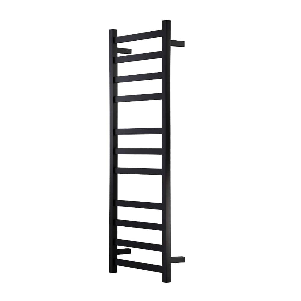 Heirloom Heated Towel Rail Heirloom Studio 1 1220 Slimline Heated Towel Ladder | Black