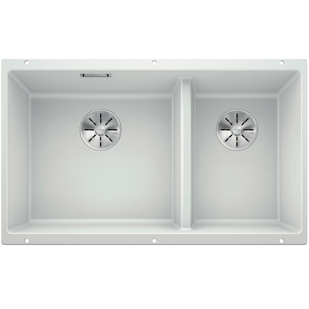 Blanco Kitchen Sinks - Granite Blanco Silgranit Subline 430/270-U Double Sink | White