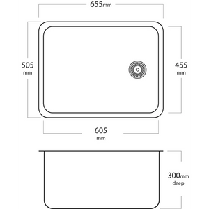 Mercer Laundry Sink Mercer EL Grande Max Laundry Sink | 605mm