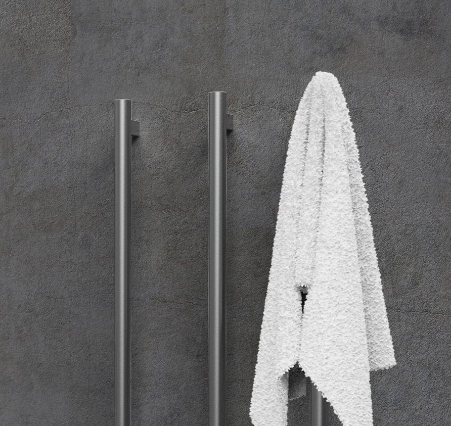 Plumbline Heated Towel Rail Avenir Grab 90 Vertical Heated Towel Rail