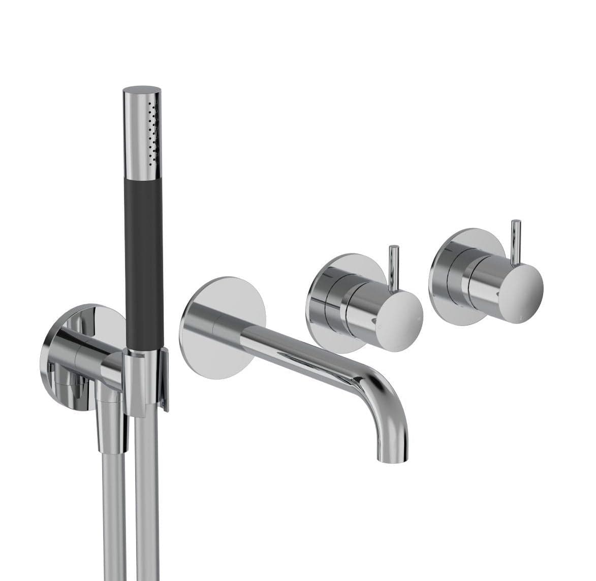 Plumbline Bath Taps Buddy Wall Mount Bath/Shower Set