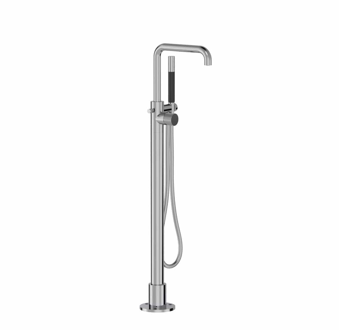 Bath Tap | Buddy X Square Floor Mount Bath Filler with Handshower - The ...