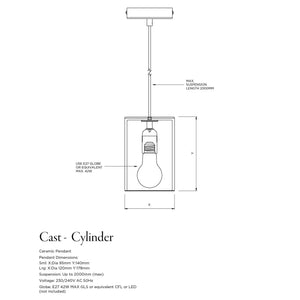 Robert Gordon Lights Robert Gordon Large Cylinder Light | Storm