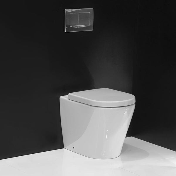 Evo Floor Mount Toilet with Thick Seat The Kitchen Hub