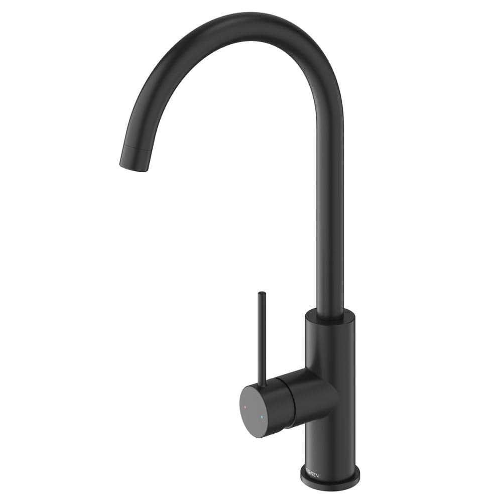 Methven Kitchen Tap Methven Minimalist MK2 Gooseneck Sink Mixer | Matte Black