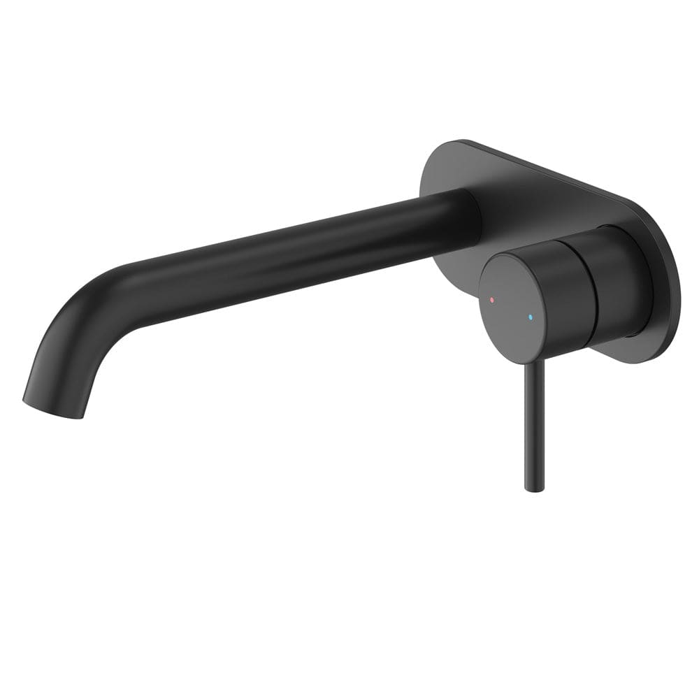 Methven Basin Taps Methven Minimalist MK2 Wall Mounted Mixer with Spout | Matte Black