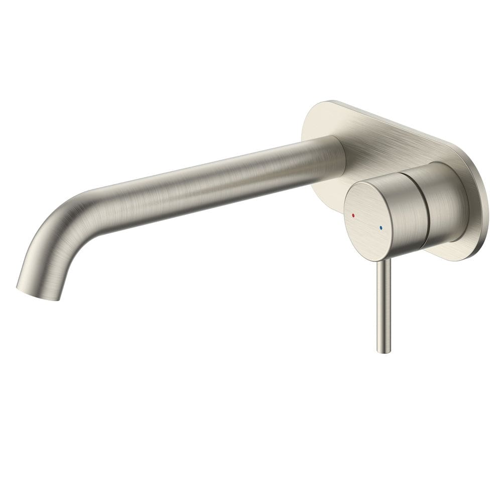 Methven Basin Taps Methven Minimalist MK2 Wall Mounted Mixer with Spout | Brushed Nickel