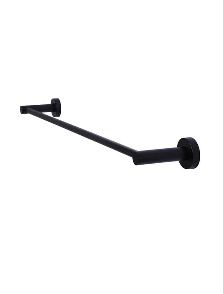 Meir Bathroom Accessories Meir Round Single Towel Rail 600mm | Matte Black