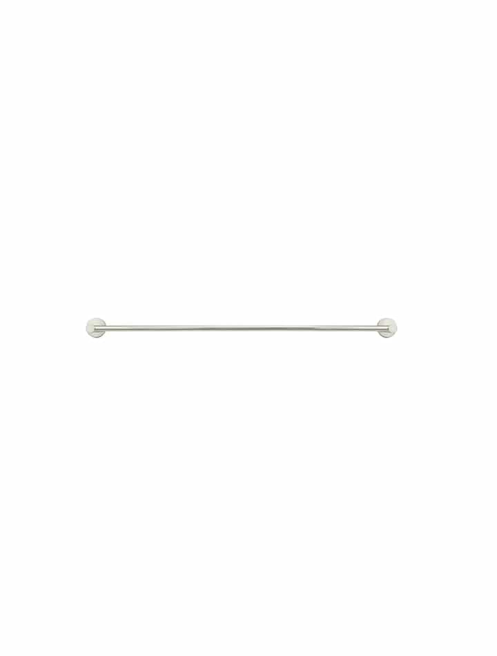 Meir Bathroom Accessories Meir Round Single Towel Rail 600mm | Brushed Nickel