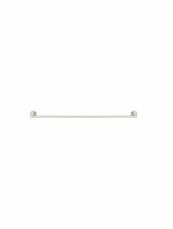 Meir Bathroom Accessories Meir Round Single Towel Rail 600mm | Brushed Nickel