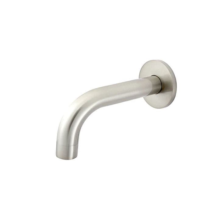 Meir Spouts Meir Round Curved Spout 130mm | Brushed Nickel