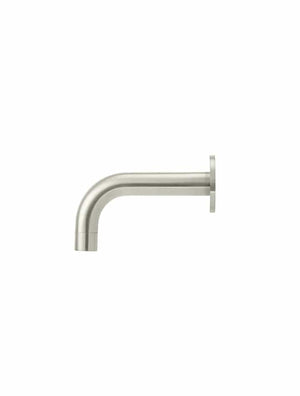 Meir Spouts Meir Round Curved Spout 130mm | Brushed Nickel