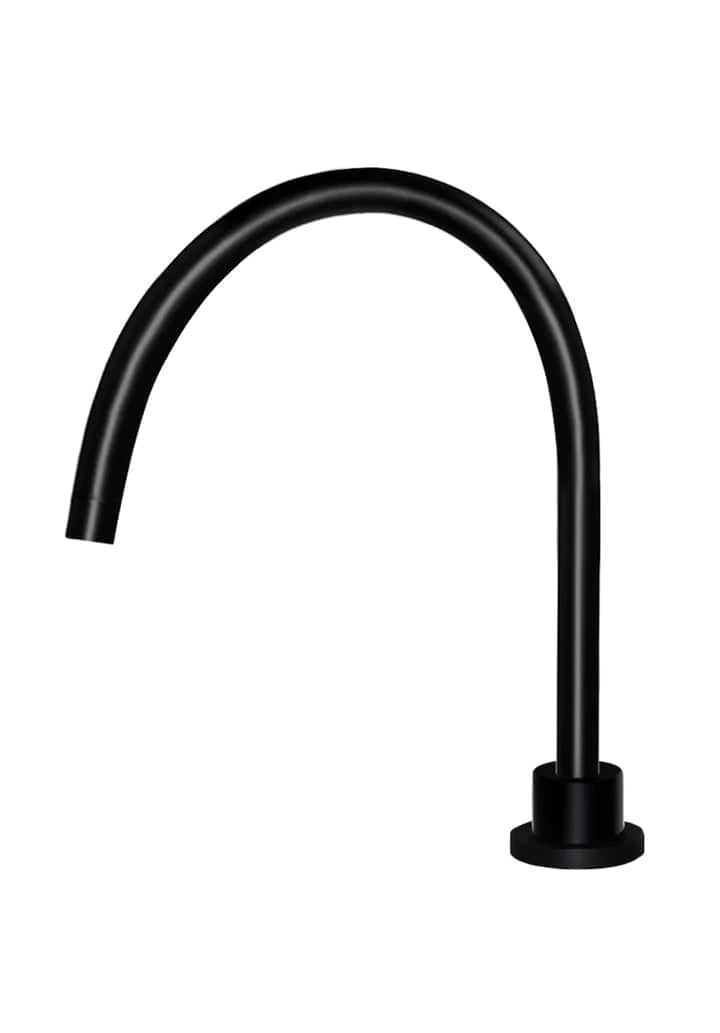 Meir Spouts Meir Round High-Rise Swivel Hob Spout | Matte Black