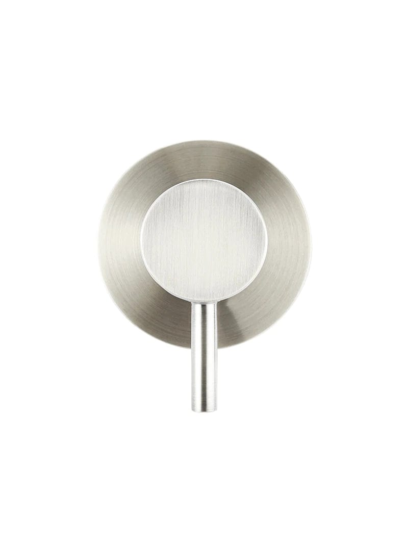 Meir Wall Mixers Meir Round Wall Mixer with Short Pin Lever | Brushed Nickel