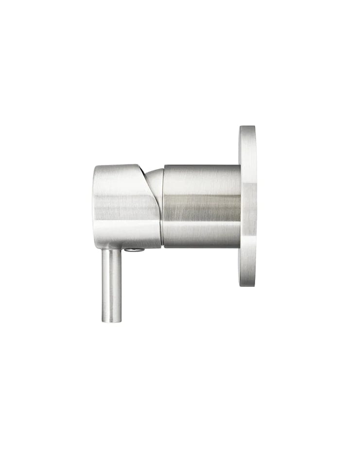 Meir Wall Mixers Meir Round Wall Mixer with Short Pin Lever | Brushed Nickel