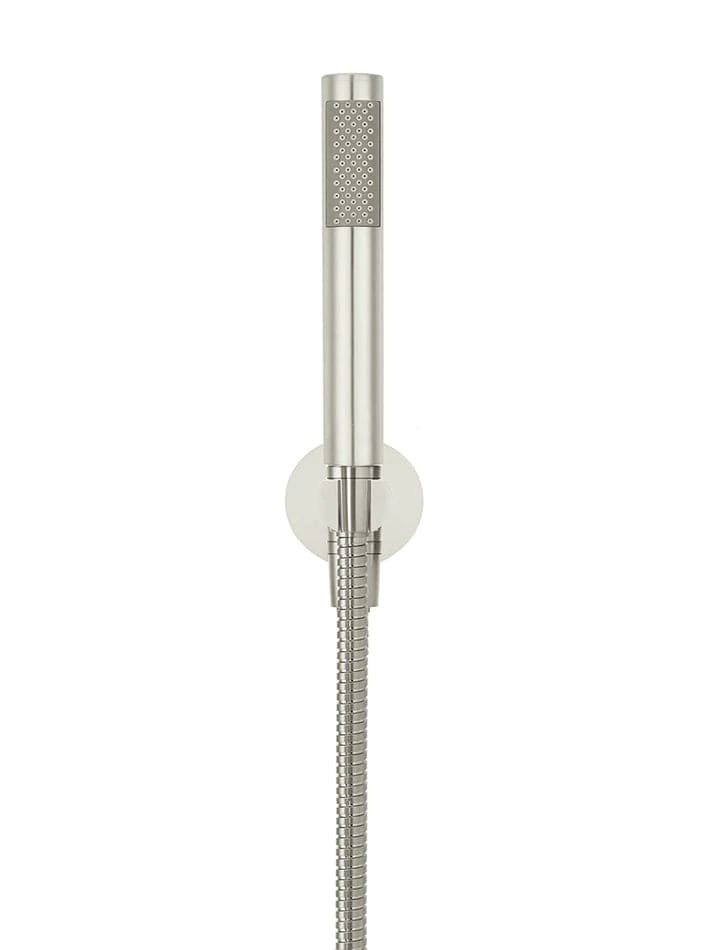 Meir Bathroom tapware Meir Round Single Function Hand Shower on Fixed Bracket | Brushed Nickel