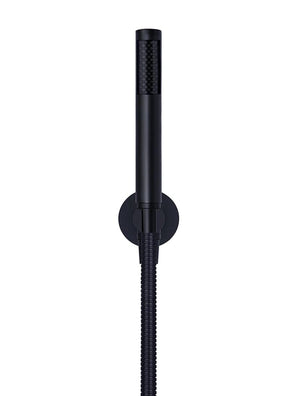 Meir Bathroom tapware Meir Round Single Function Hand Shower on Fixed Bracket | Matte Black