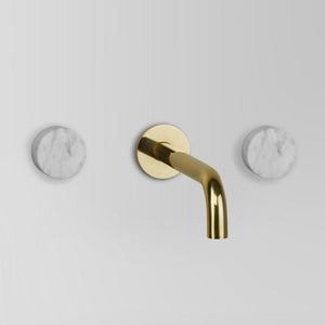 Astra Walker Basin Taps Astra Walker Assemble Wall Set with 200mm Spout | Marble Handle