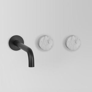 Astra Walker Basin Taps Astra Walker Assemble Wall Set Offset with 200mm Spout | Marble Handle