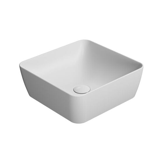 Astra Walker Basins Astra Walker Pura 380 Square Vessel Basin | Matte White