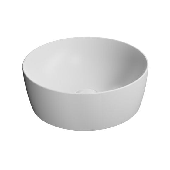 Astra Walker Basins Astra Walker Pura 400 Round Vessel Basin | Matte White