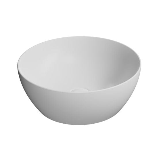 Astra Walker Basins Astra Walker Pura 420 Round Vessel Basin | Matte White